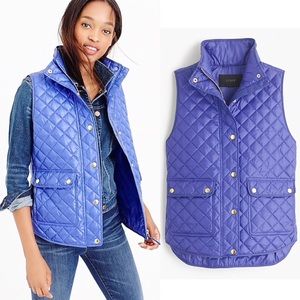J. Crew Shiny Quilted Puffer
